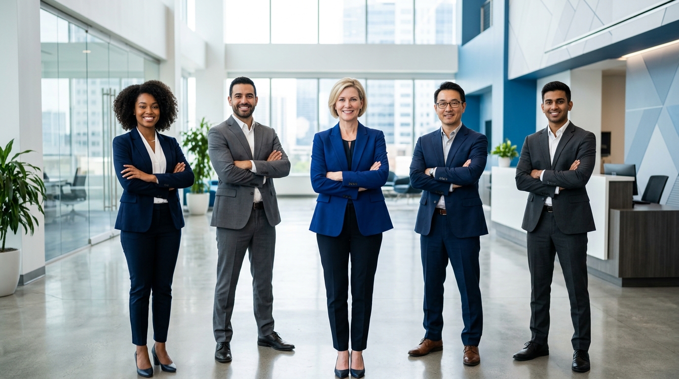 Equipe profissional Vetor Serviços